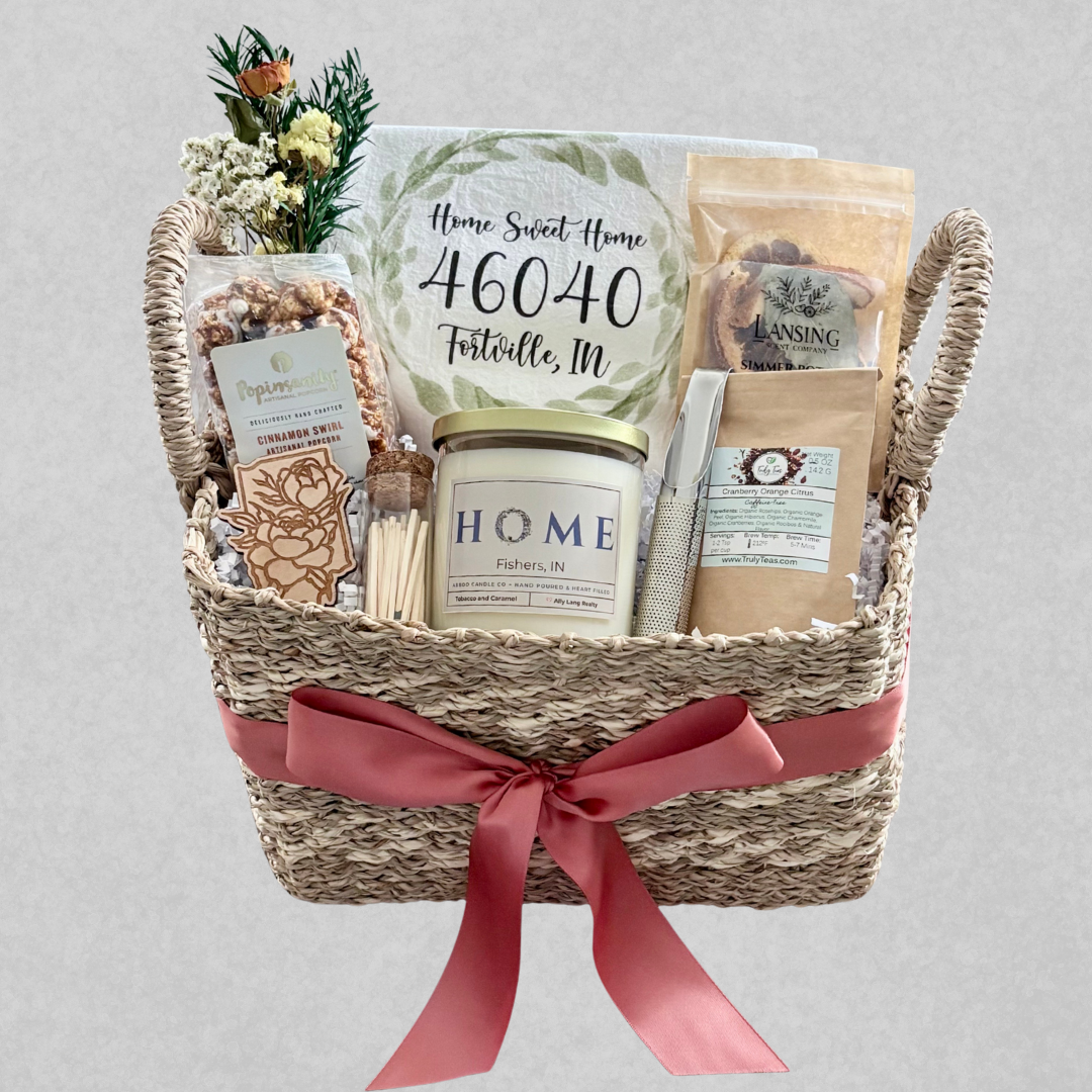 The Select closing gift basket for Indiana realtors with locally made products.