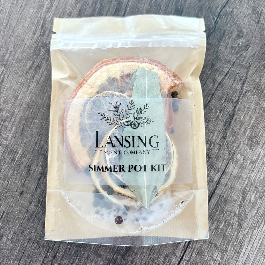 Mid-West made simmer pot kit used in closing gifts for Indiana realtors by SD Gift Co.