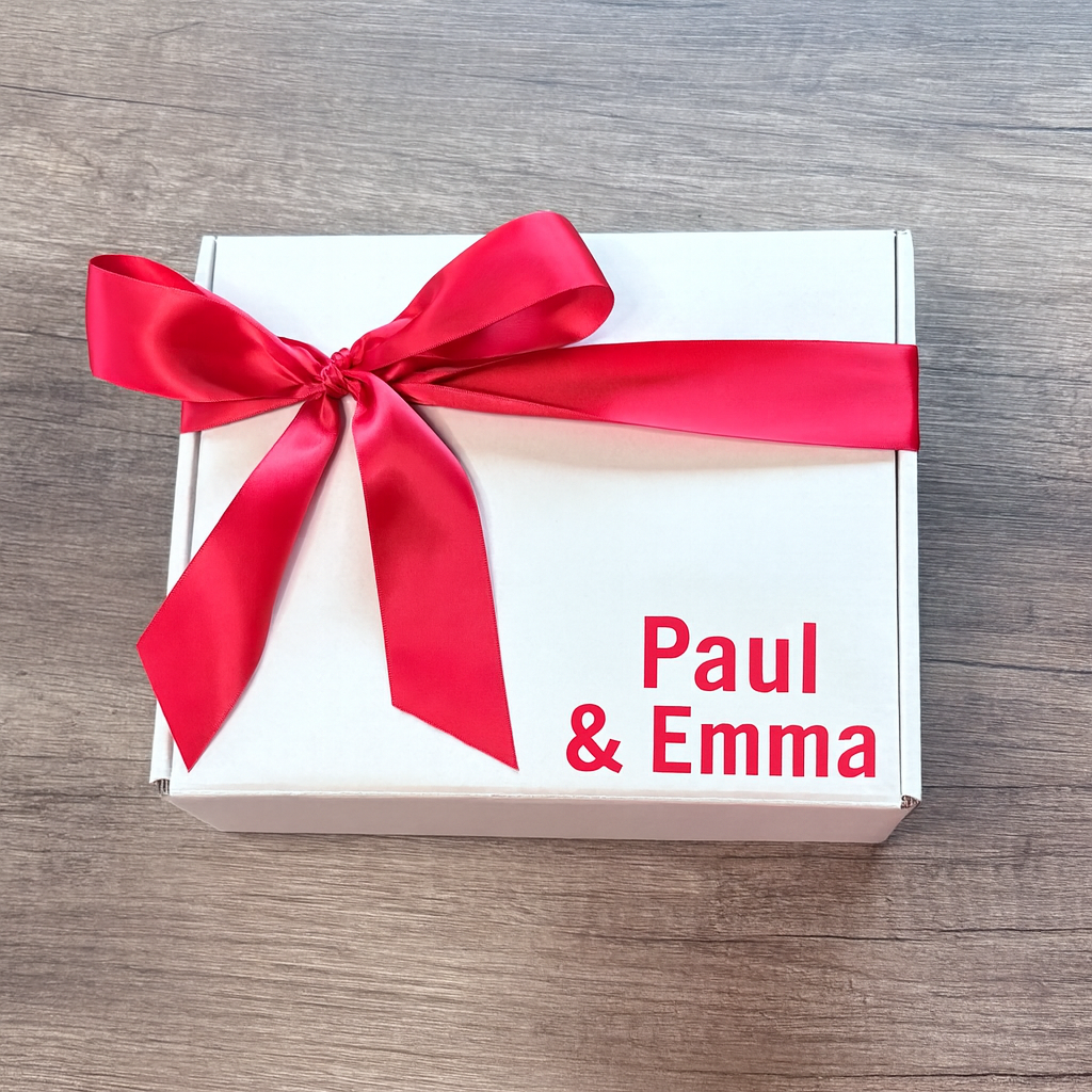 Personalized Christmas Connections box for Indiana realtor clients. 